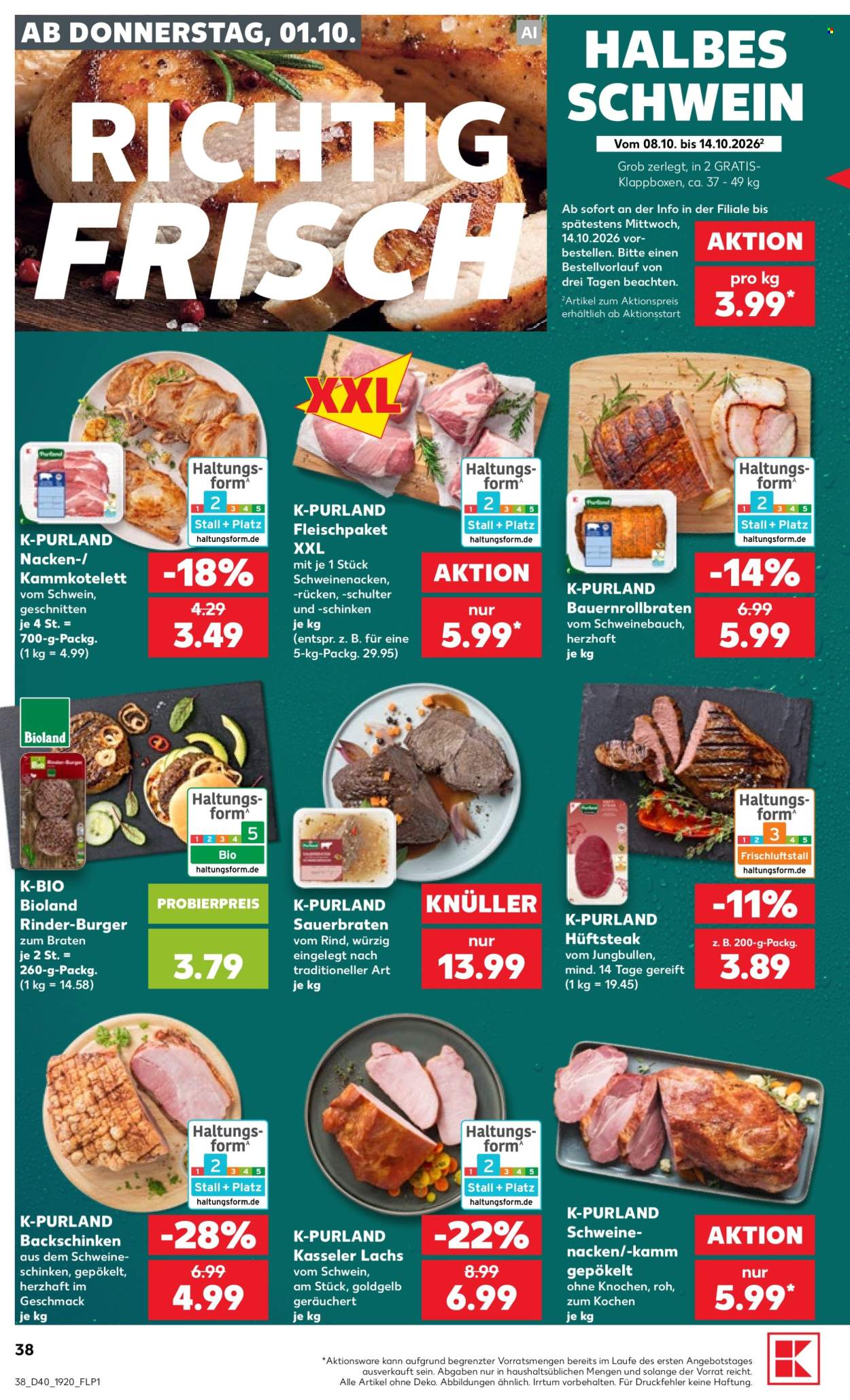 Kaufland Prospekte  - 1.10.2026 - 7.10.2026. Seite 38