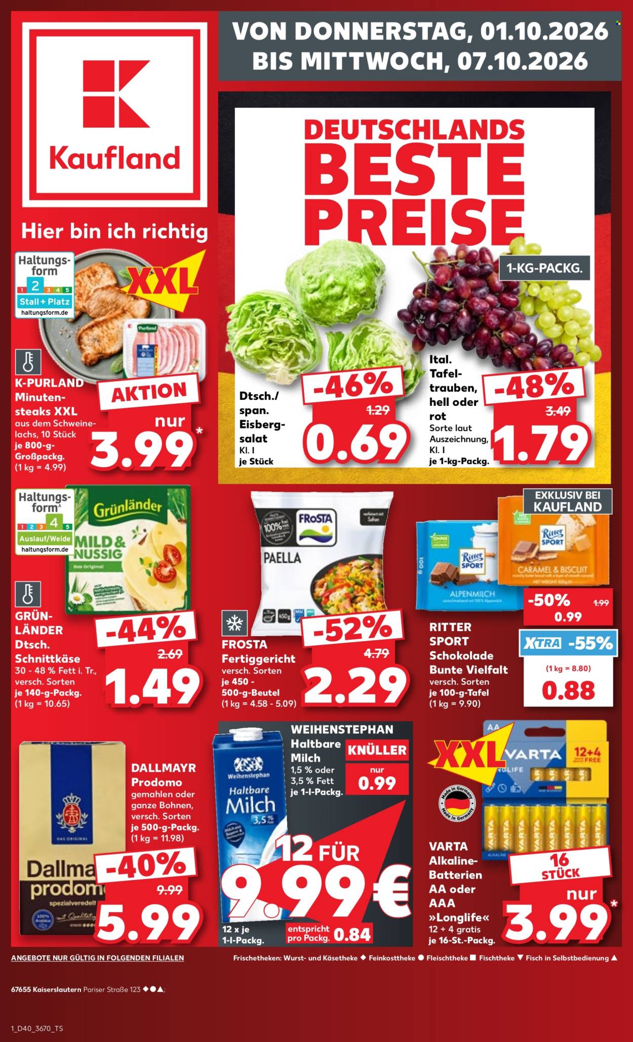 Kaufland Prospekte  - 1.10.2026 - 7.10.2026. Seite 1