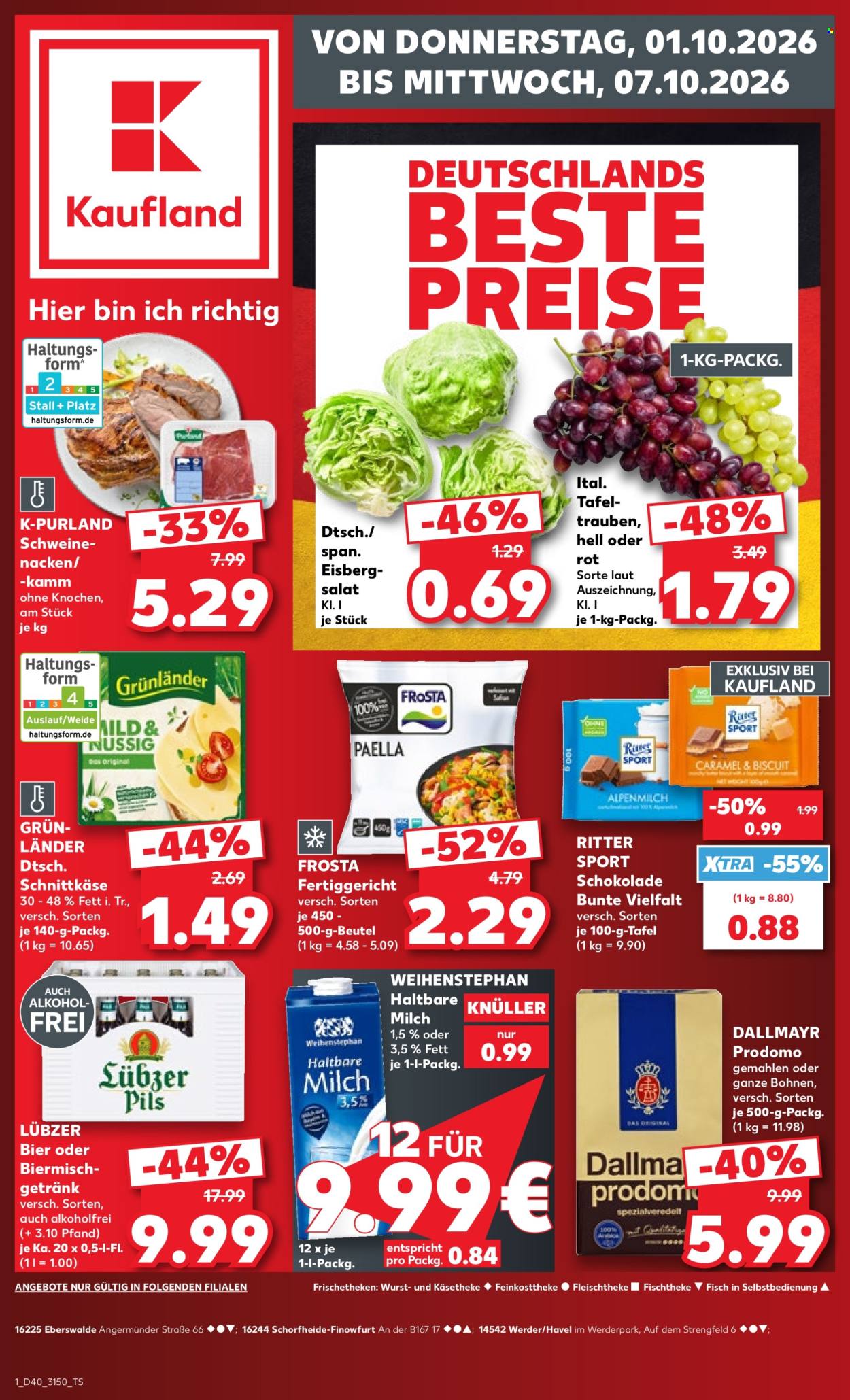 Kaufland Prospekte  - 1.10.2026 - 7.10.2026. Seite 1