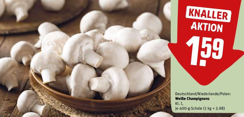 Weiße Champignons