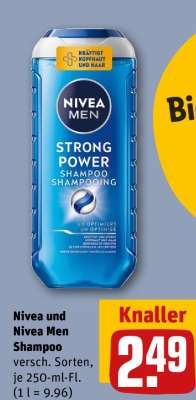 Nivea und Nivea Men Shampoo