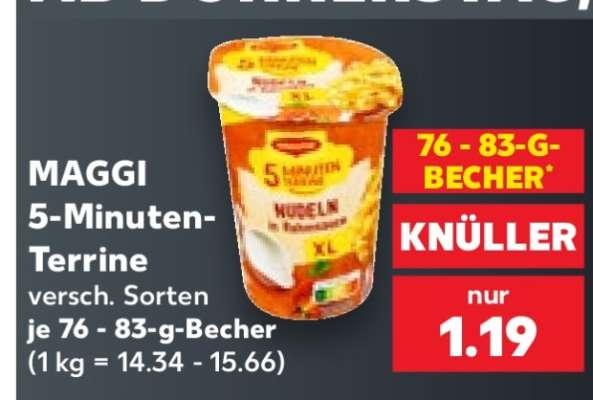 Maggi 5-Minuten-Terrine