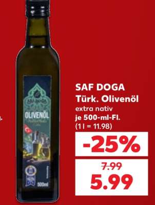 SAF DOGA Türk. Olivenöl