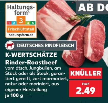 K-WERTSCHÄTZE Rinder-Roastbeef