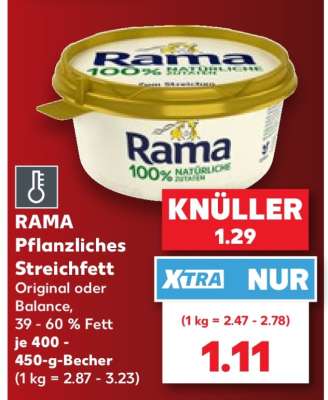 RAMA Pflanzliches Streichfett