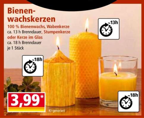 Bienenwachskerzen