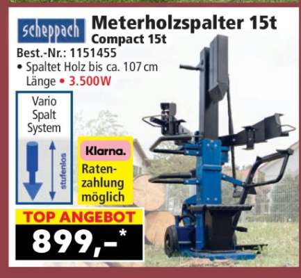 Meterholzspalter 15t Compact 15t