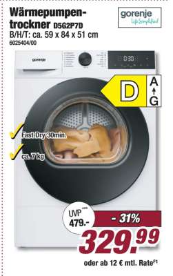 Wärmepumpentrockner D5G2P7D