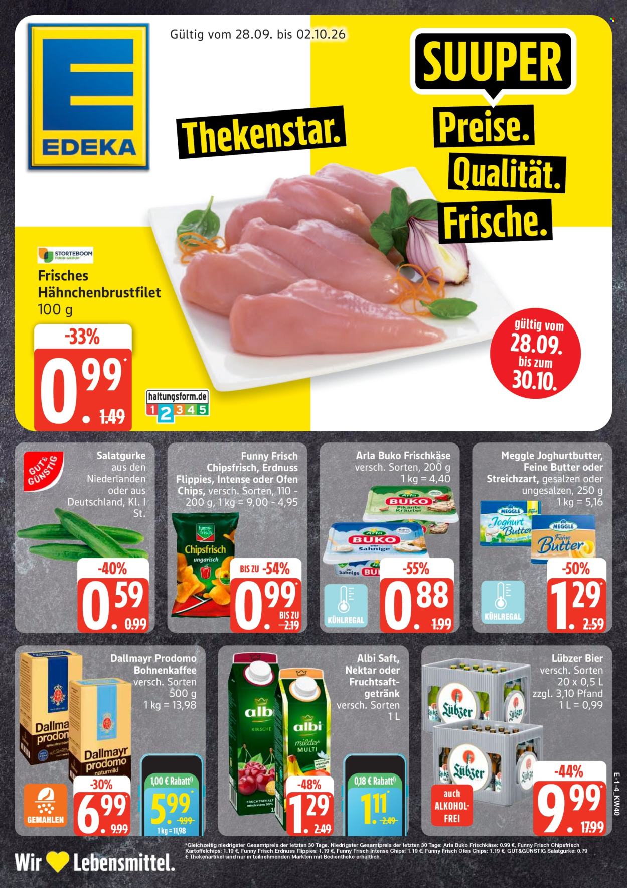Edeka Prospekte  - 28.9.2026 - 2.10.2026. Seite 1