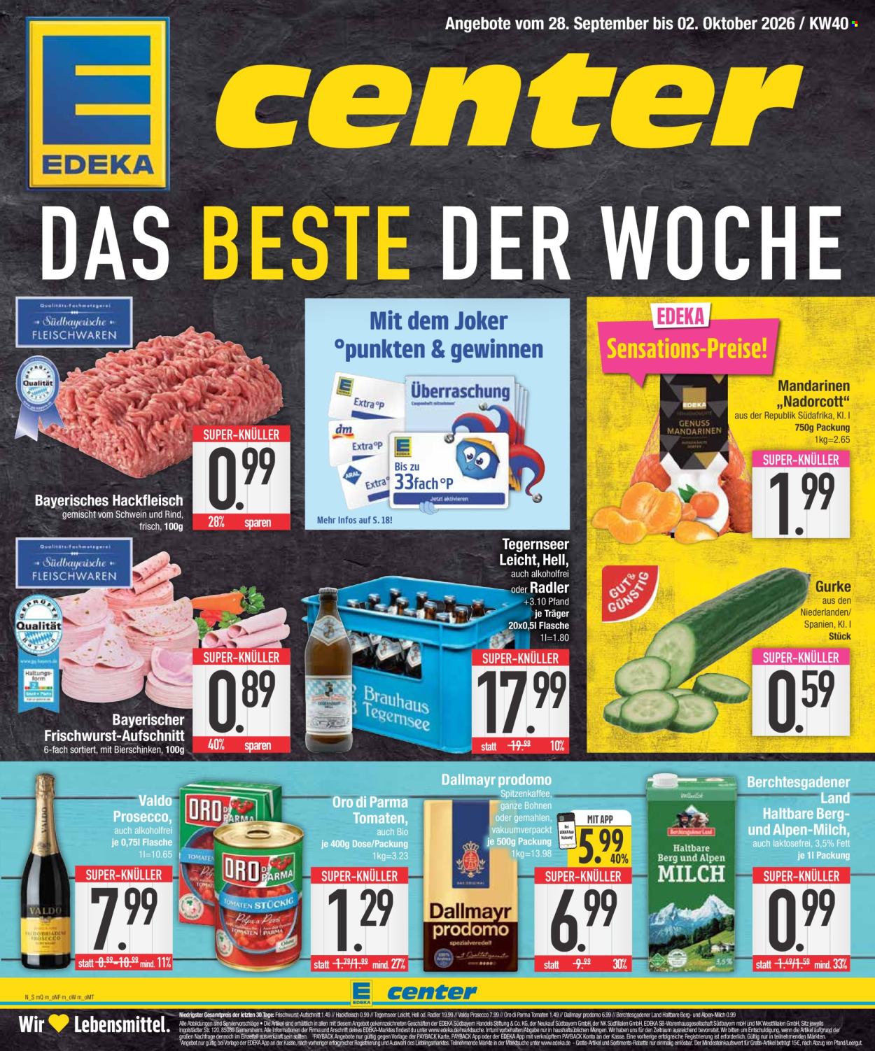 Edeka Prospekte  - 28.9.2026 - 2.10.2026. Seite 1