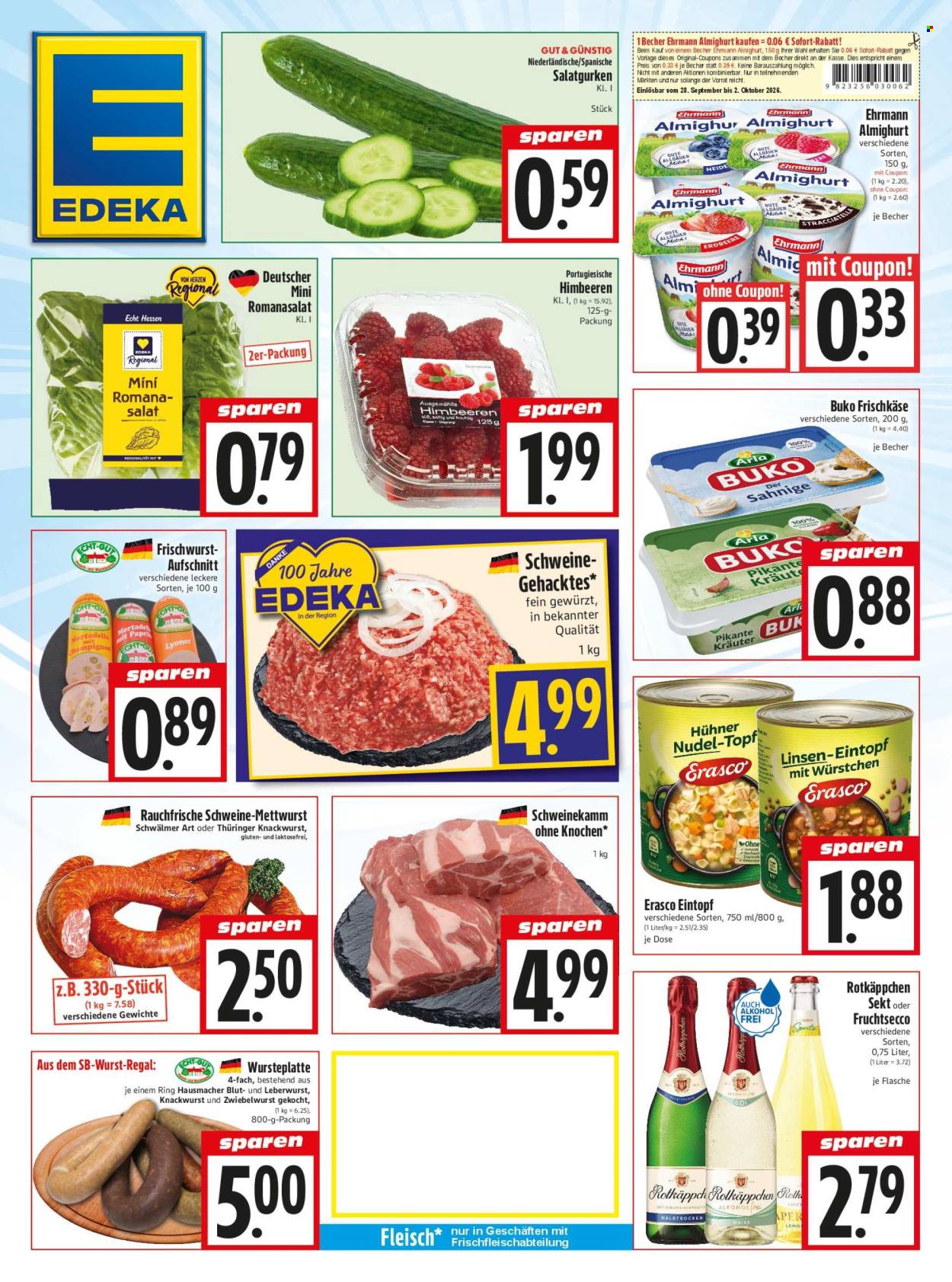 Edeka Prospekte  - 28.9.2026 - 2.10.2026. Seite 1