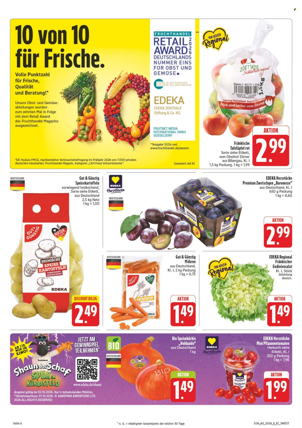 Edeka Prospekte  - 28.9.2026 - 2.10.2026. Seite 12