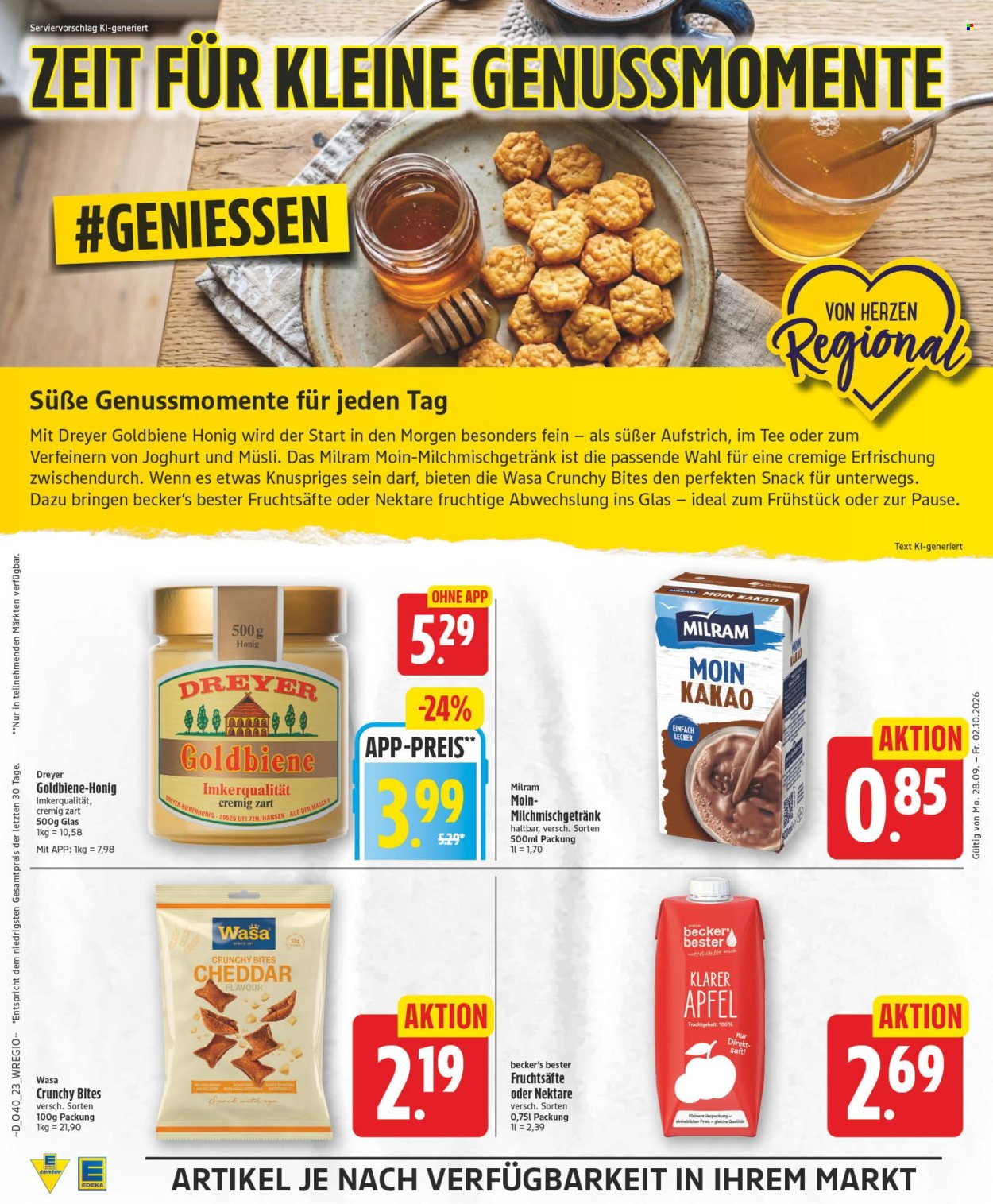 Edeka Prospekte  - 28.9.2026 - 2.10.2026. Seite 22
