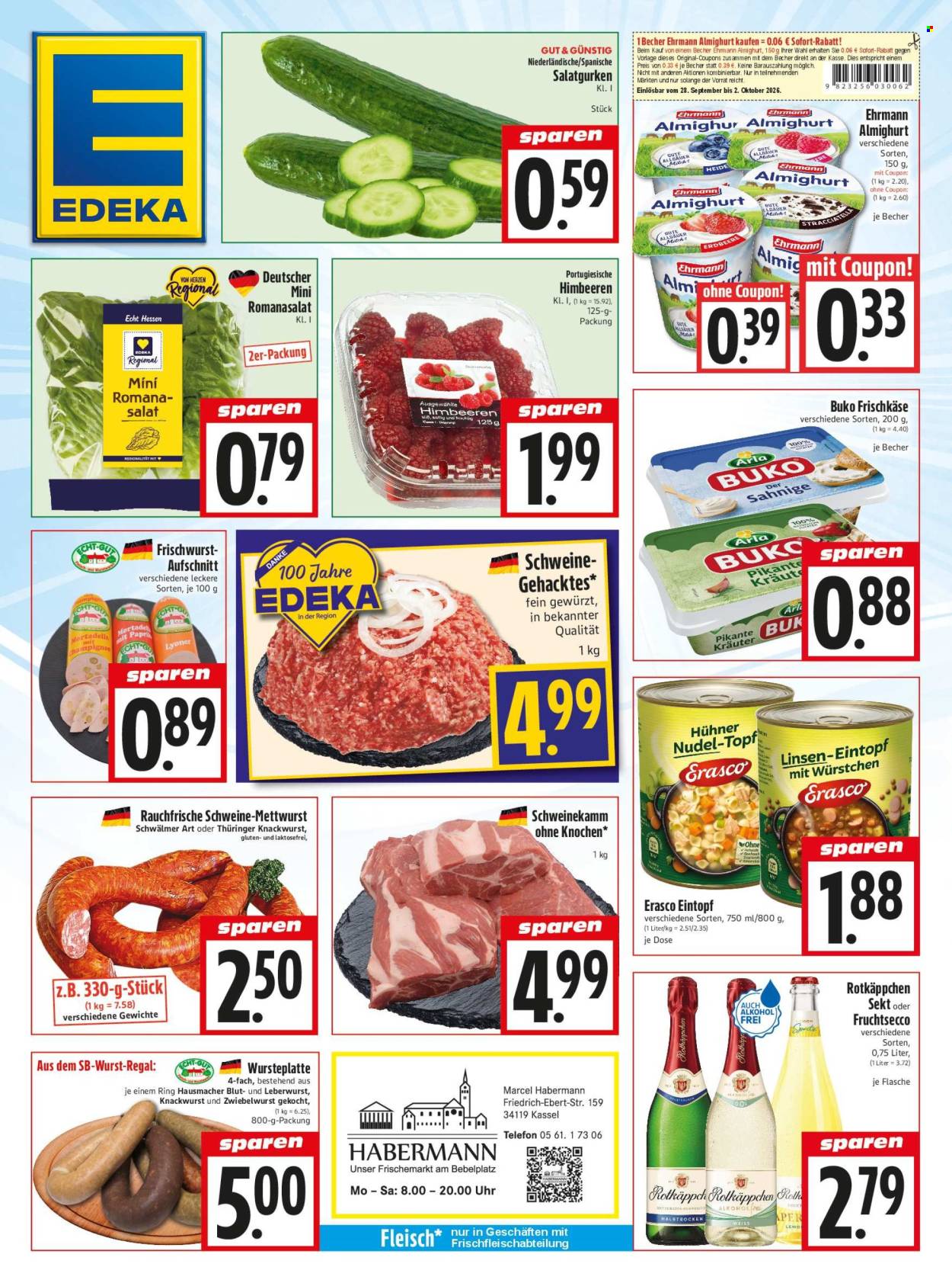 Edeka Prospekte  - 28.9.2026 - 2.10.2026. Seite 1