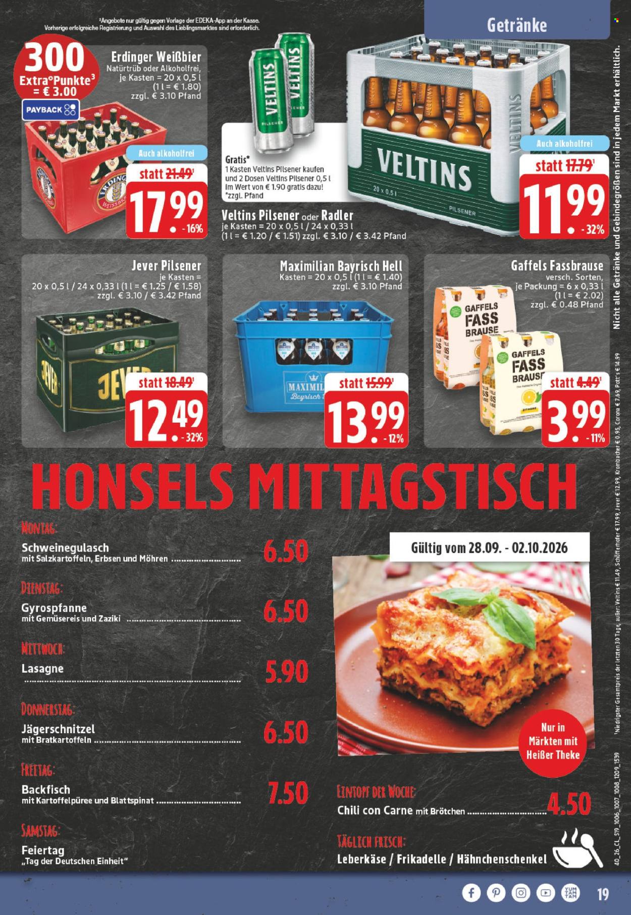 Edeka Prospekte  - 28.9.2026 - 2.10.2026. Seite 19