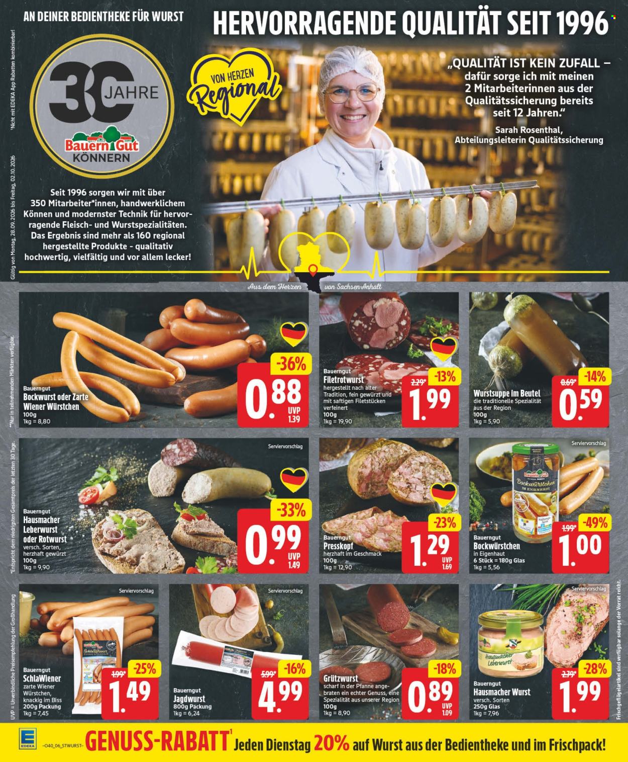 Edeka Prospekte  - 28.9.2026 - 2.10.2026. Seite 6