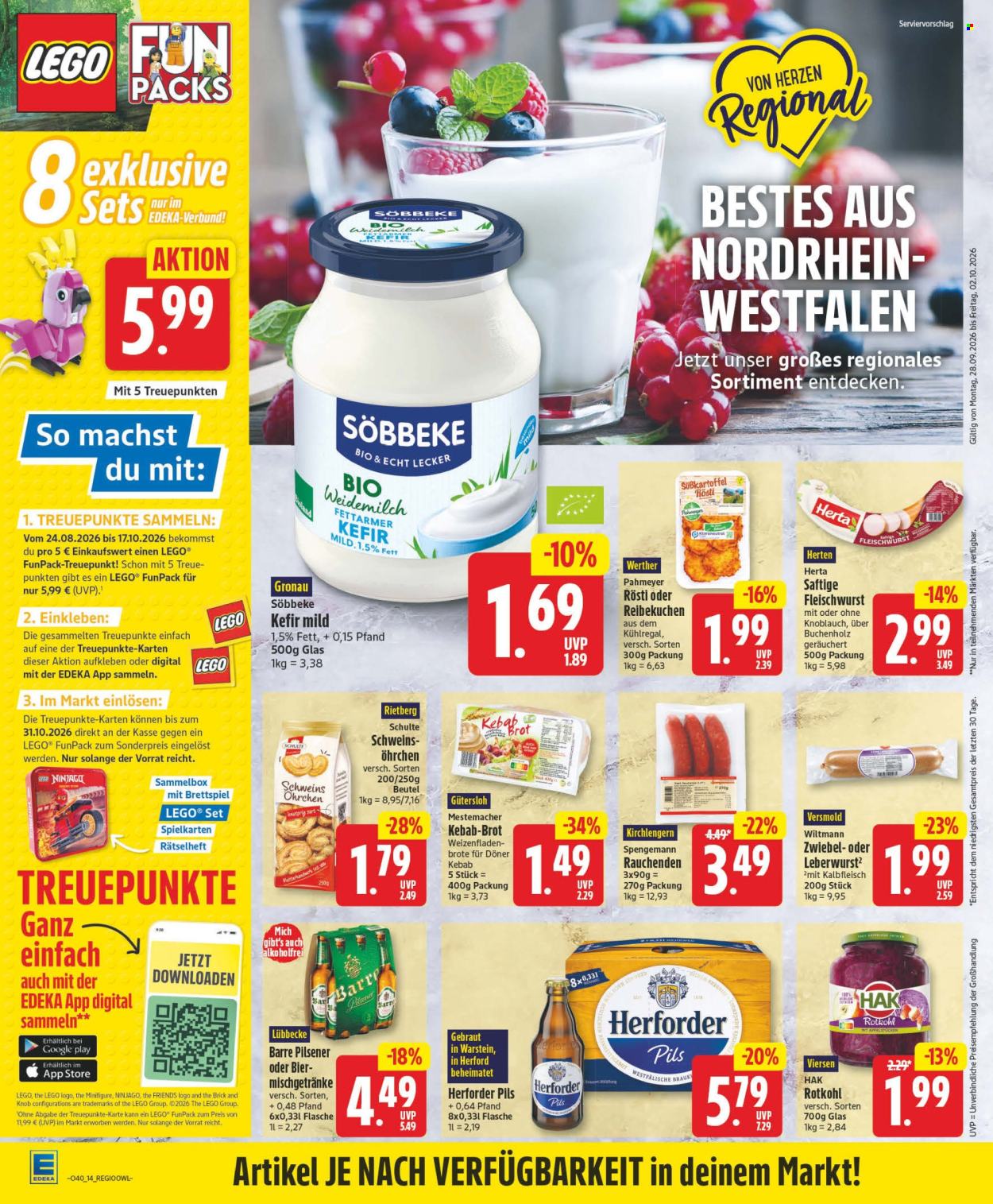 Edeka Prospekte  - 28.9.2026 - 2.10.2026. Seite 14
