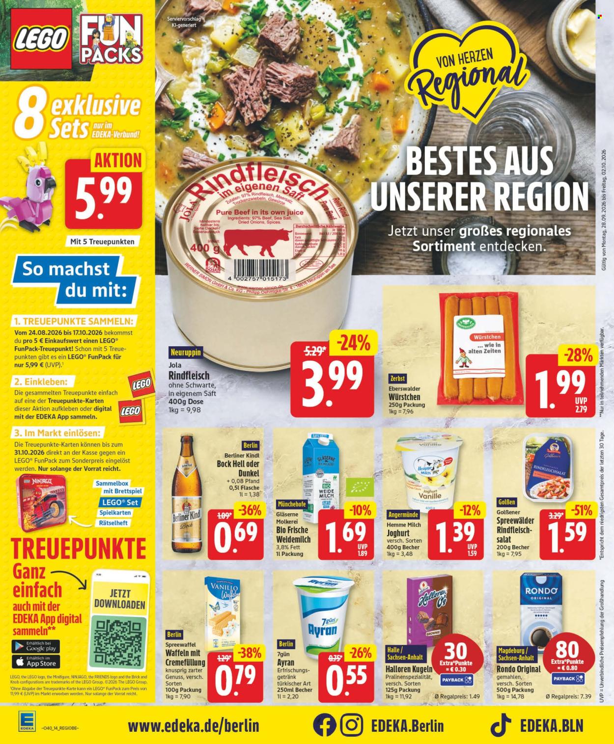 Edeka Prospekte  - 28.9.2026 - 2.10.2026. Seite 14