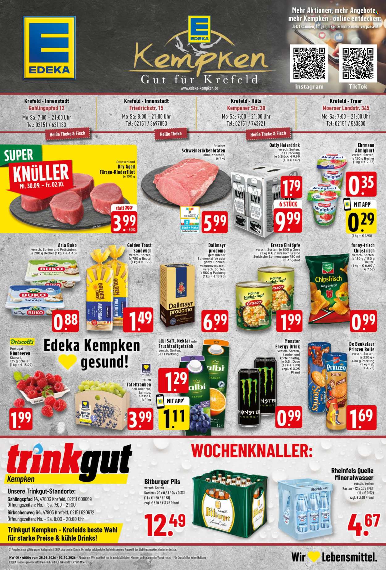 Edeka Prospekte  - 28.9.2026 - 2.10.2026. Seite 1