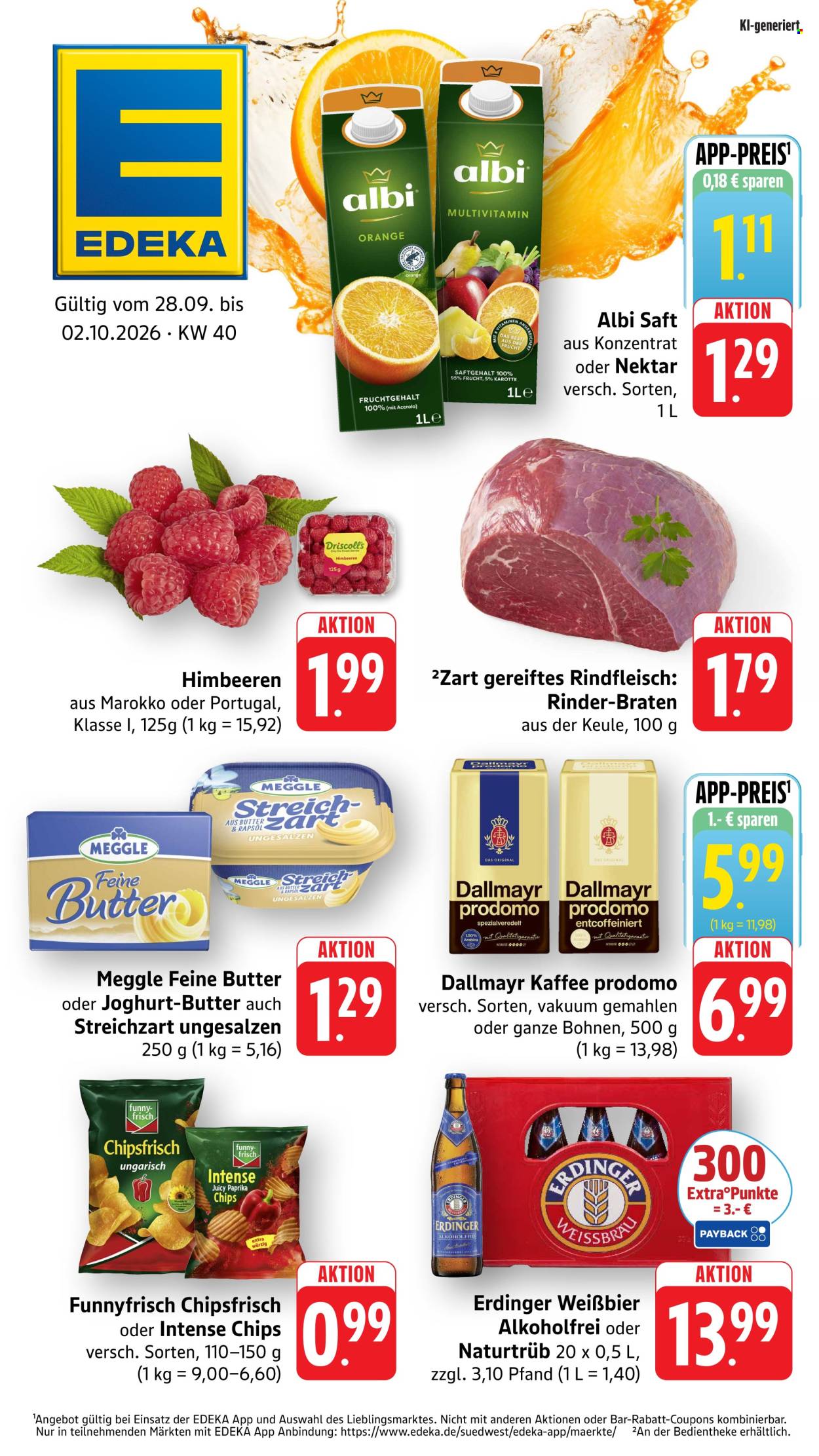 Edeka Prospekte  - 28.9.2026 - 2.10.2026. Seite 1