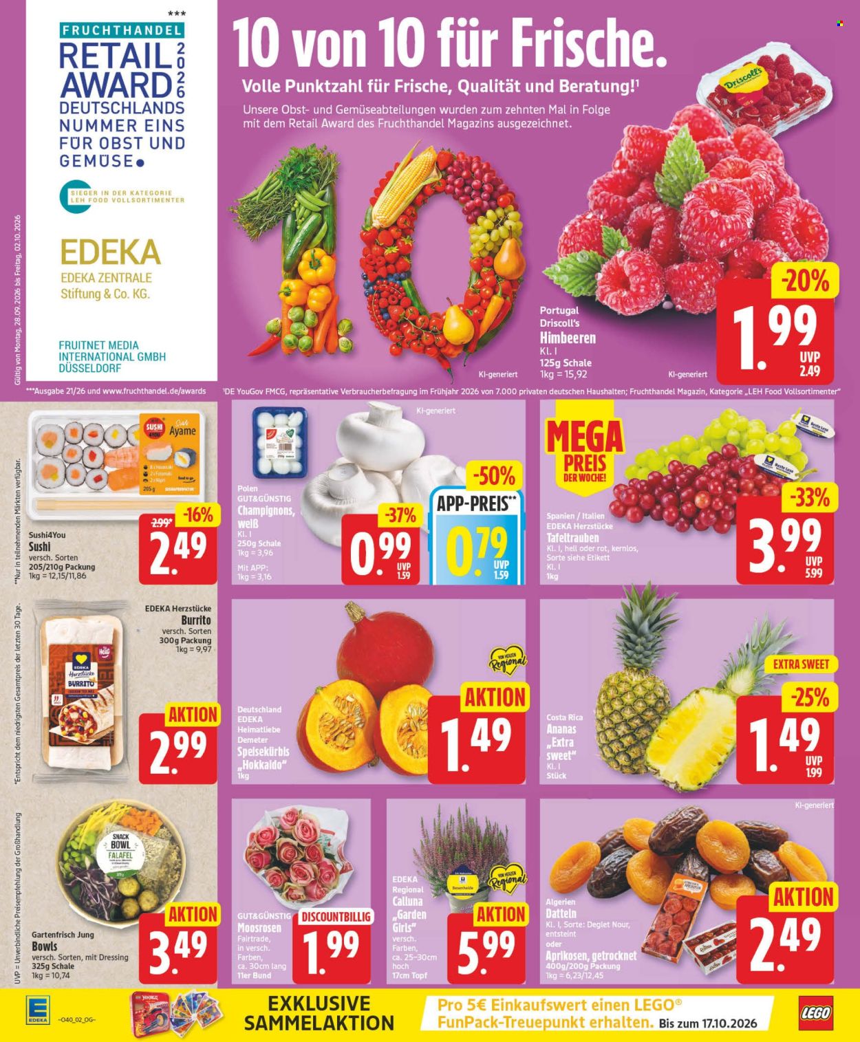 Edeka Prospekte  - 28.9.2026 - 2.10.2026. Seite 2