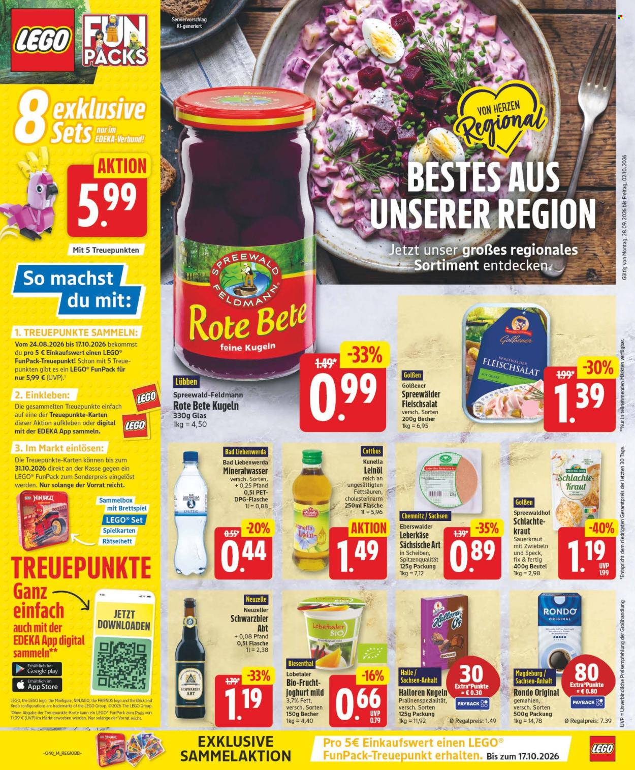 Edeka Prospekte  - 28.9.2026 - 2.10.2026. Seite 14