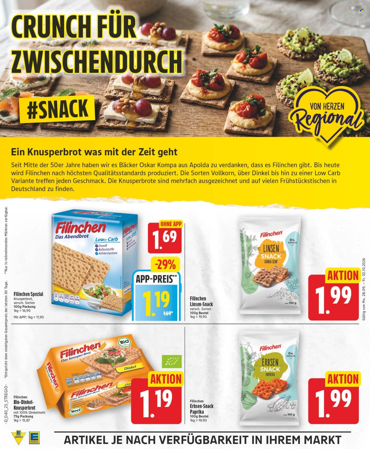 Edeka Prospekte  - 28.9.2026 - 2.10.2026. Seite 22