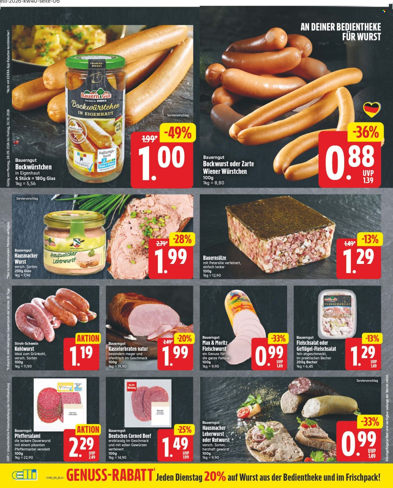 Edeka Prospekte  - 28.9.2026 - 2.10.2026. Seite 6