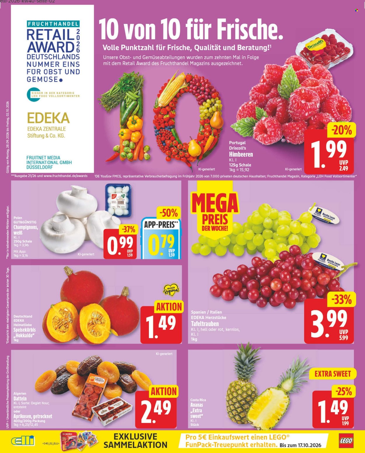Edeka Prospekte  - 28.9.2026 - 2.10.2026. Seite 2