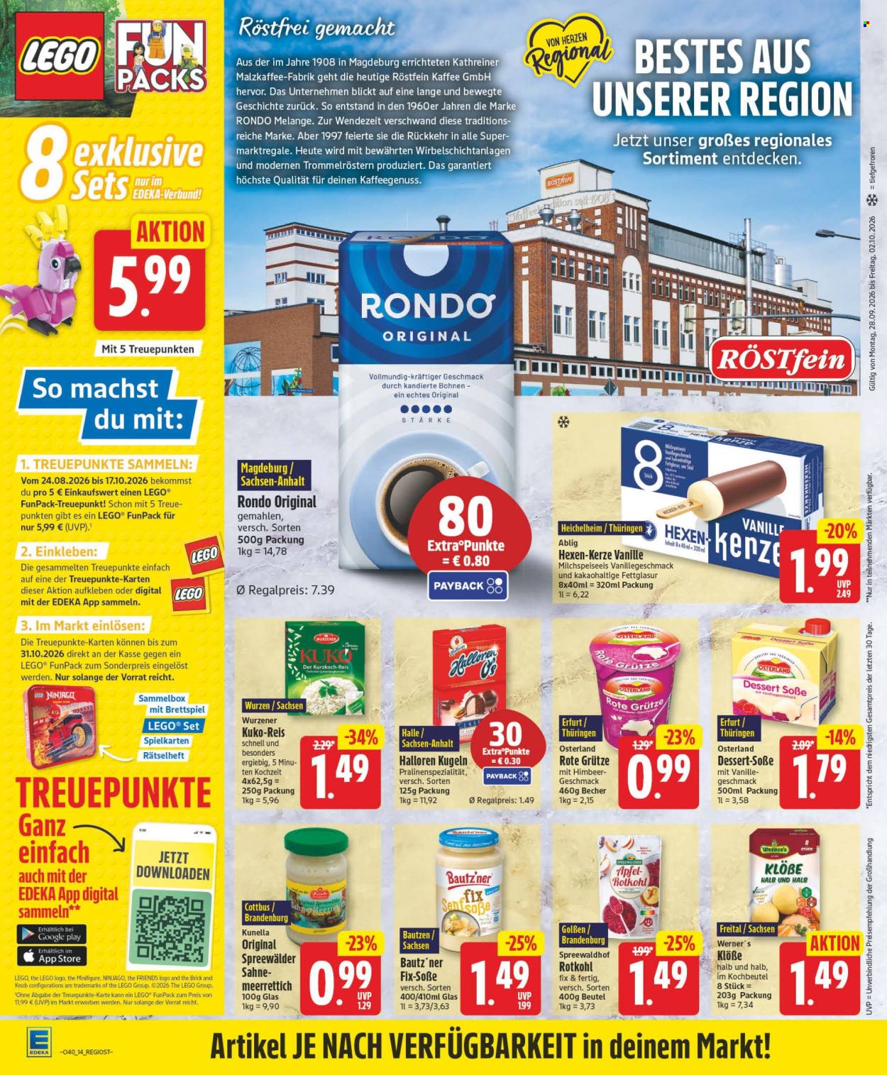 Edeka Prospekte  - 28.9.2026 - 2.10.2026. Seite 14
