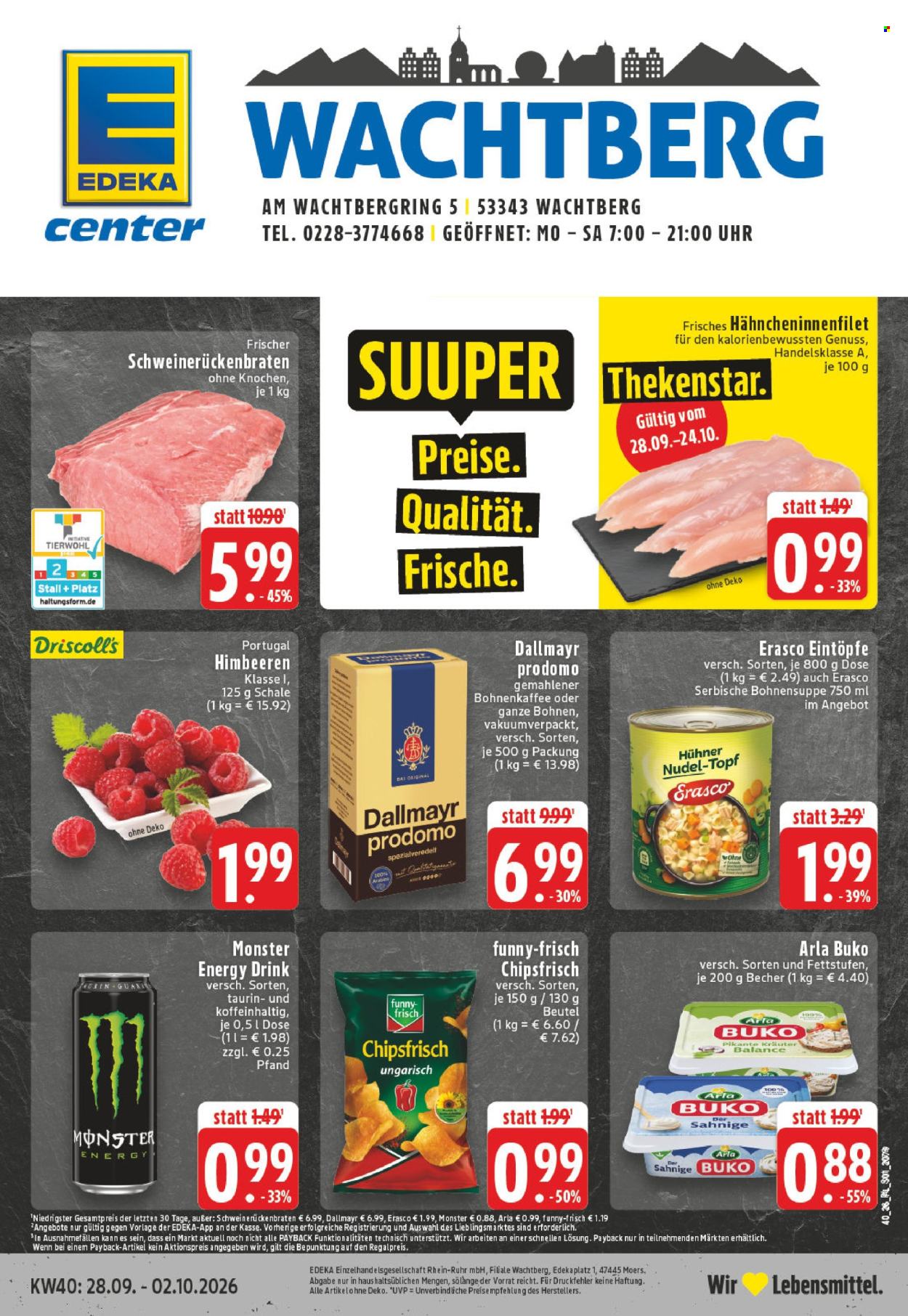 E center Prospekte  - 28.9.2026 - 2.10.2026. Seite 1