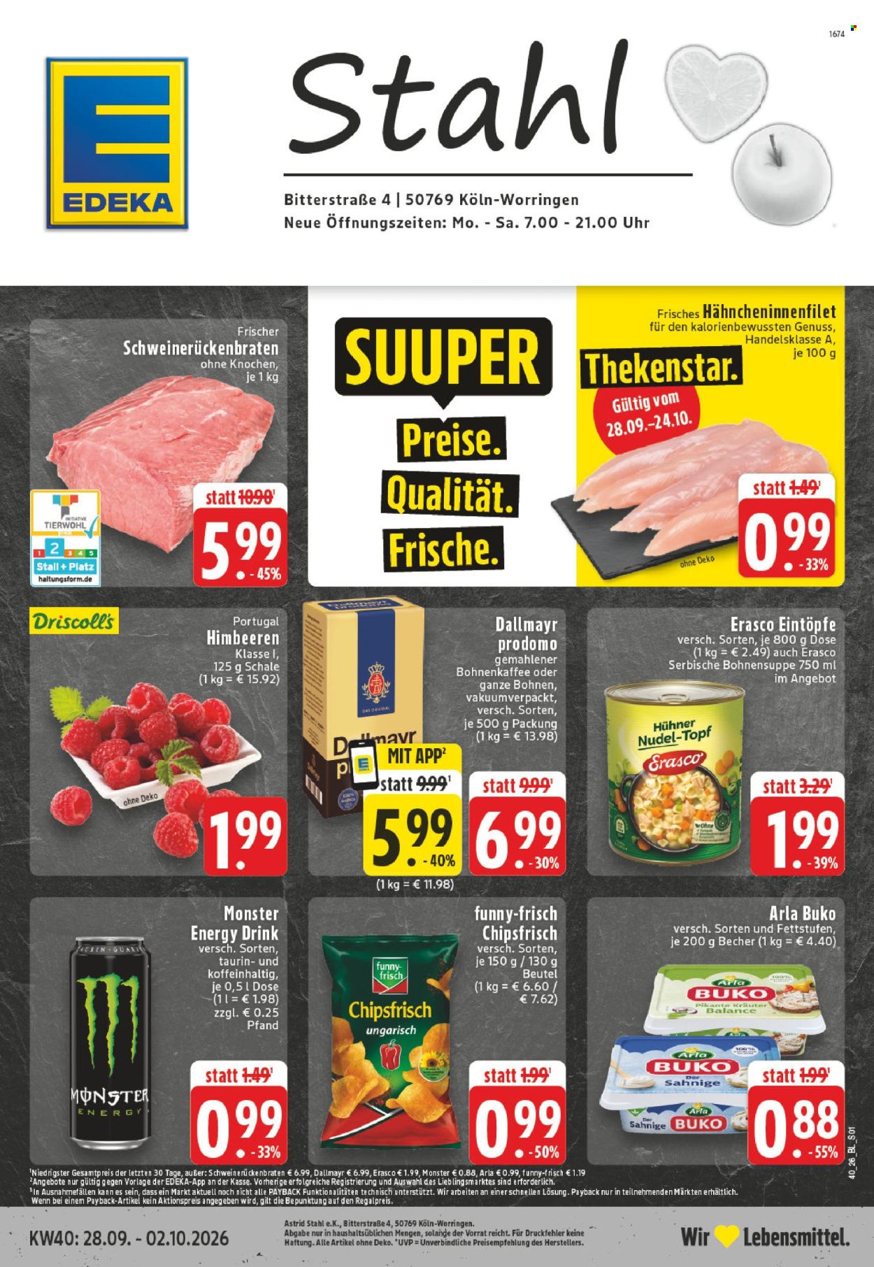 Edeka Prospekte  - 28.9.2026 - 2.10.2026. Seite 1