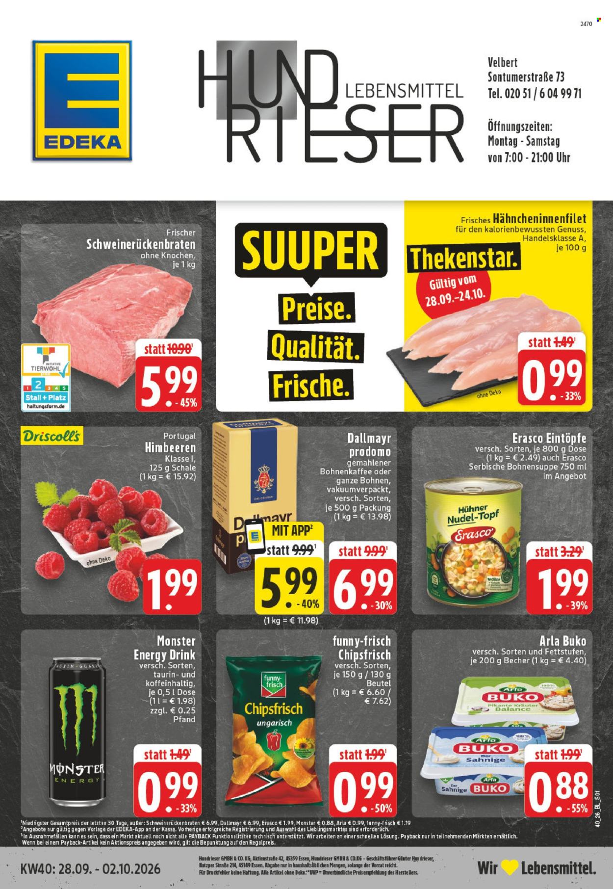 E center Prospekte  - 28.9.2026 - 2.10.2026. Seite 1