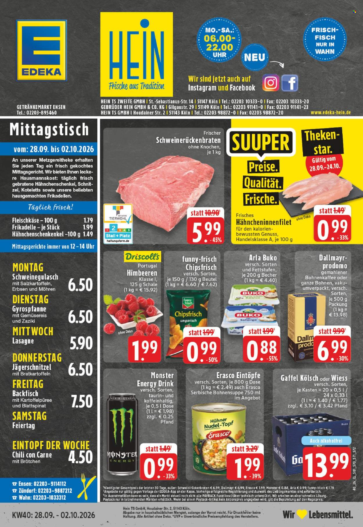 Edeka Prospekte  - 28.9.2026 - 2.10.2026. Seite 1