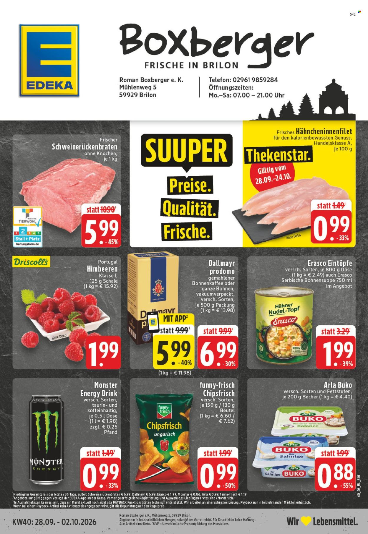 Edeka Prospekte  - 28.9.2026 - 2.10.2026. Seite 1