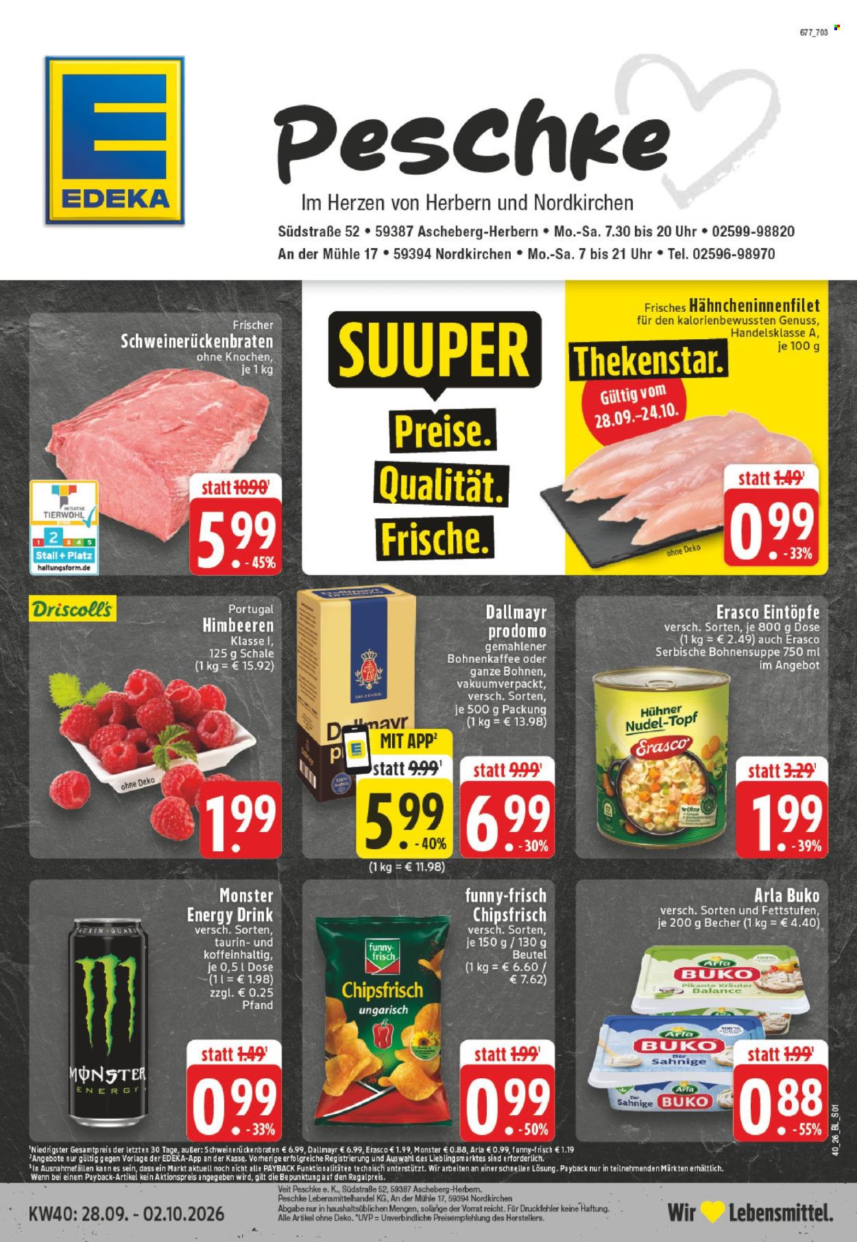 Edeka Prospekte  - 28.9.2026 - 2.10.2026. Seite 1