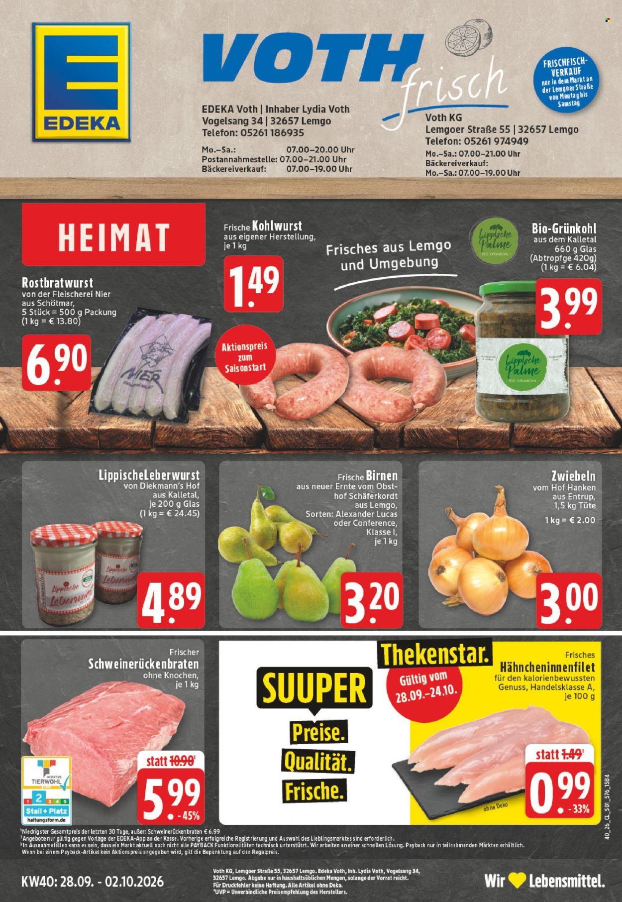 Edeka Prospekte  - 28.9.2026 - 2.10.2026. Seite 1