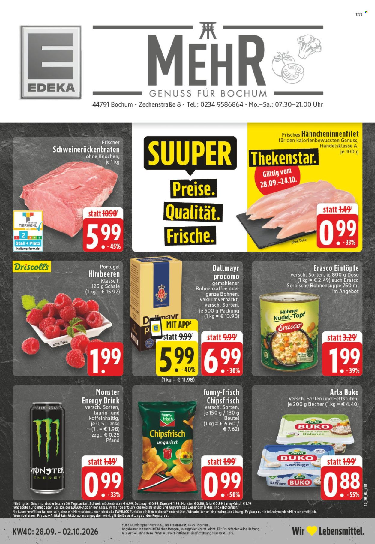 Edeka Prospekte  - 28.9.2026 - 2.10.2026. Seite 1