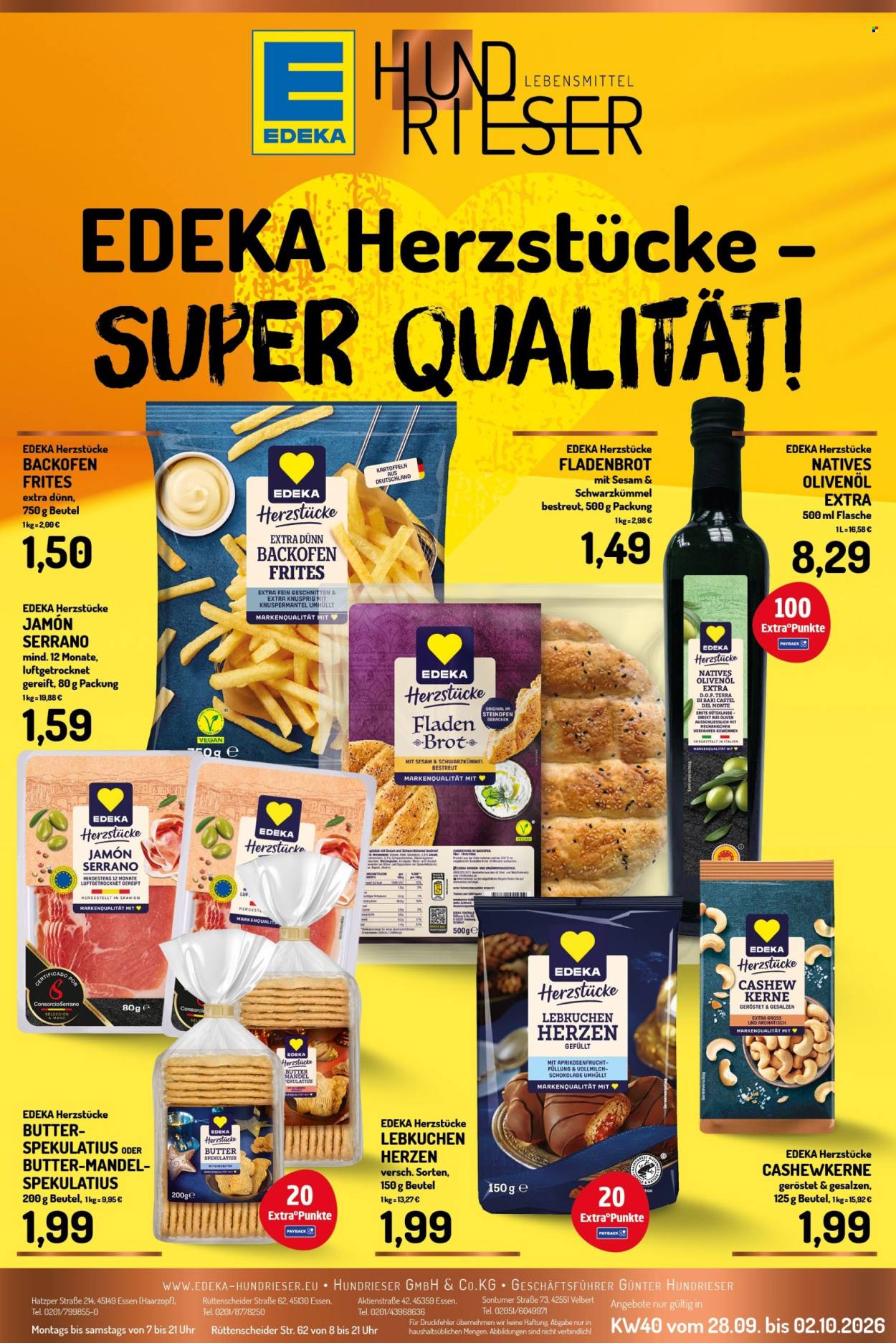 Edeka Prospekte  - 28.9.2026 - 2.10.2026. Seite 1