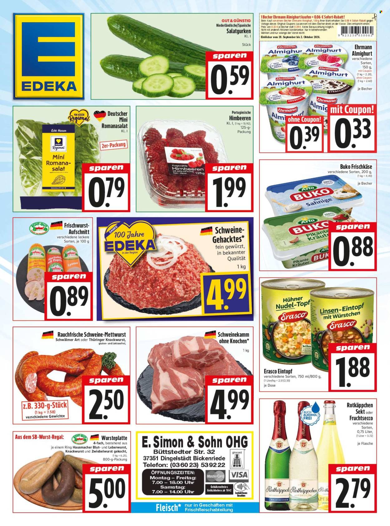 Edeka Prospekte  - 28.9.2026 - 2.10.2026. Seite 1