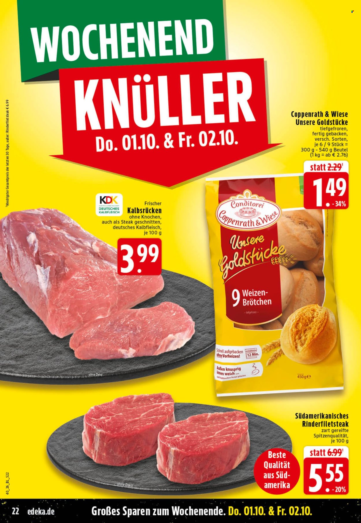 Edeka Prospekte  - 28.9.2026 - 2.10.2026. Seite 22