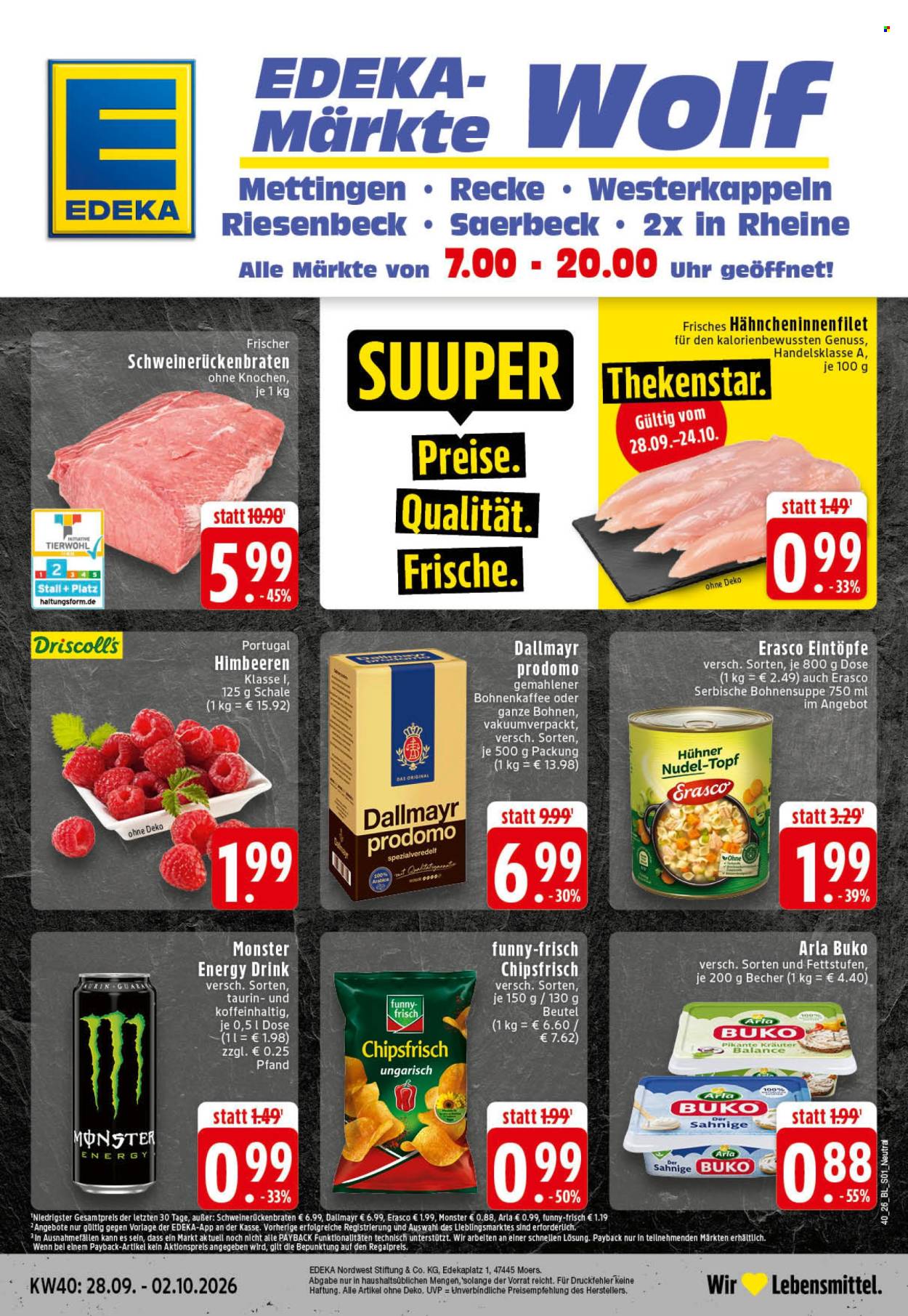 Edeka Prospekte  - 28.9.2026 - 2.10.2026. Seite 1