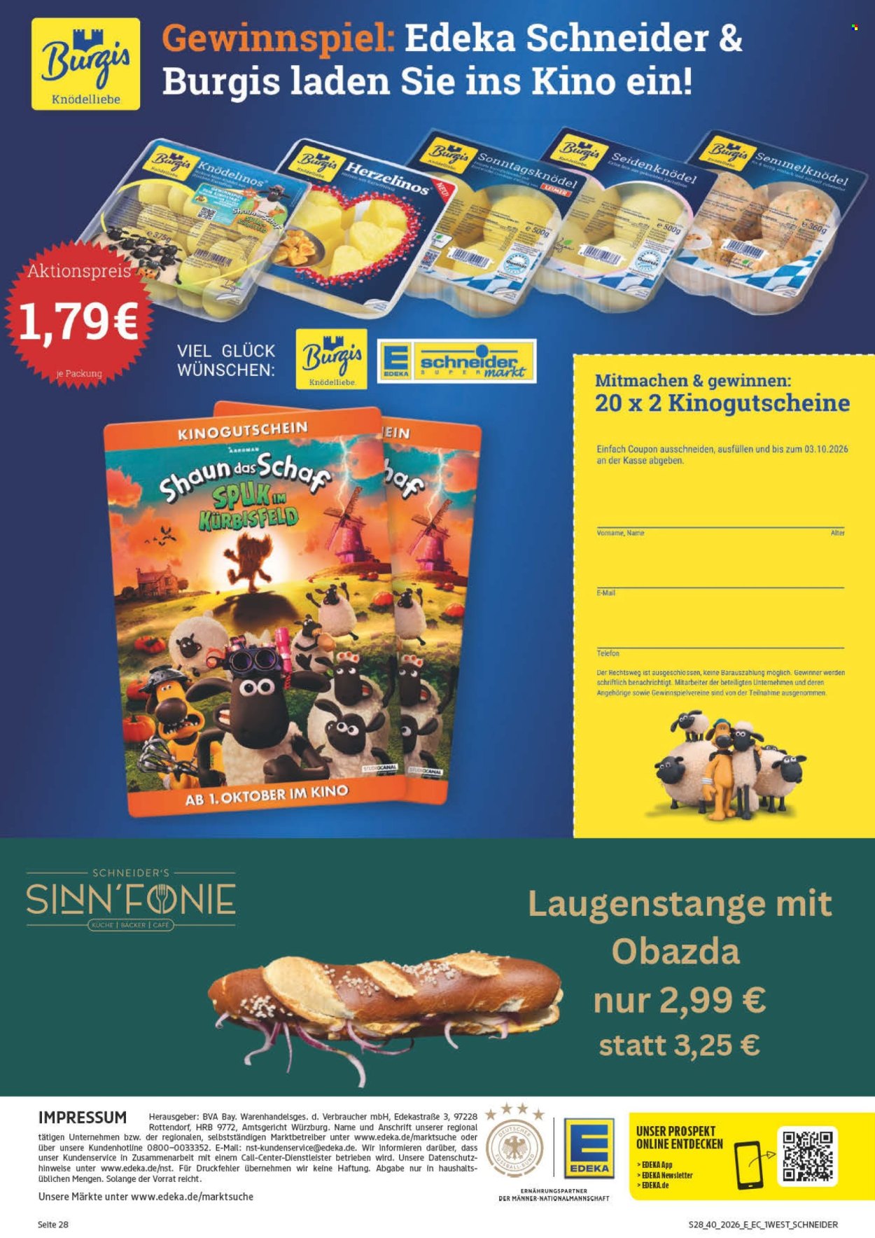 Edeka Prospekte  - 28.9.2026 - 2.10.2026. Seite 2