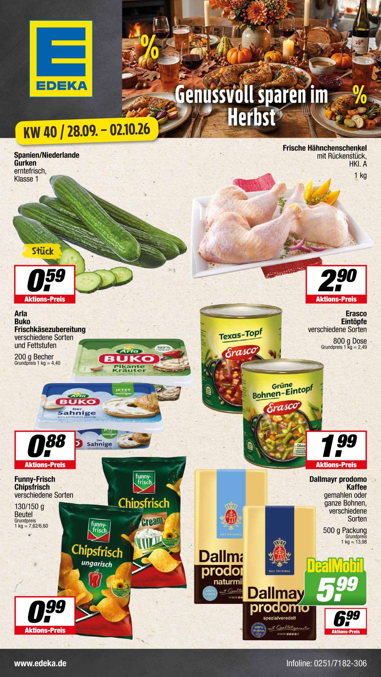Edeka Prospekte  - 28.9.2026 - 2.10.2026. Seite 1
