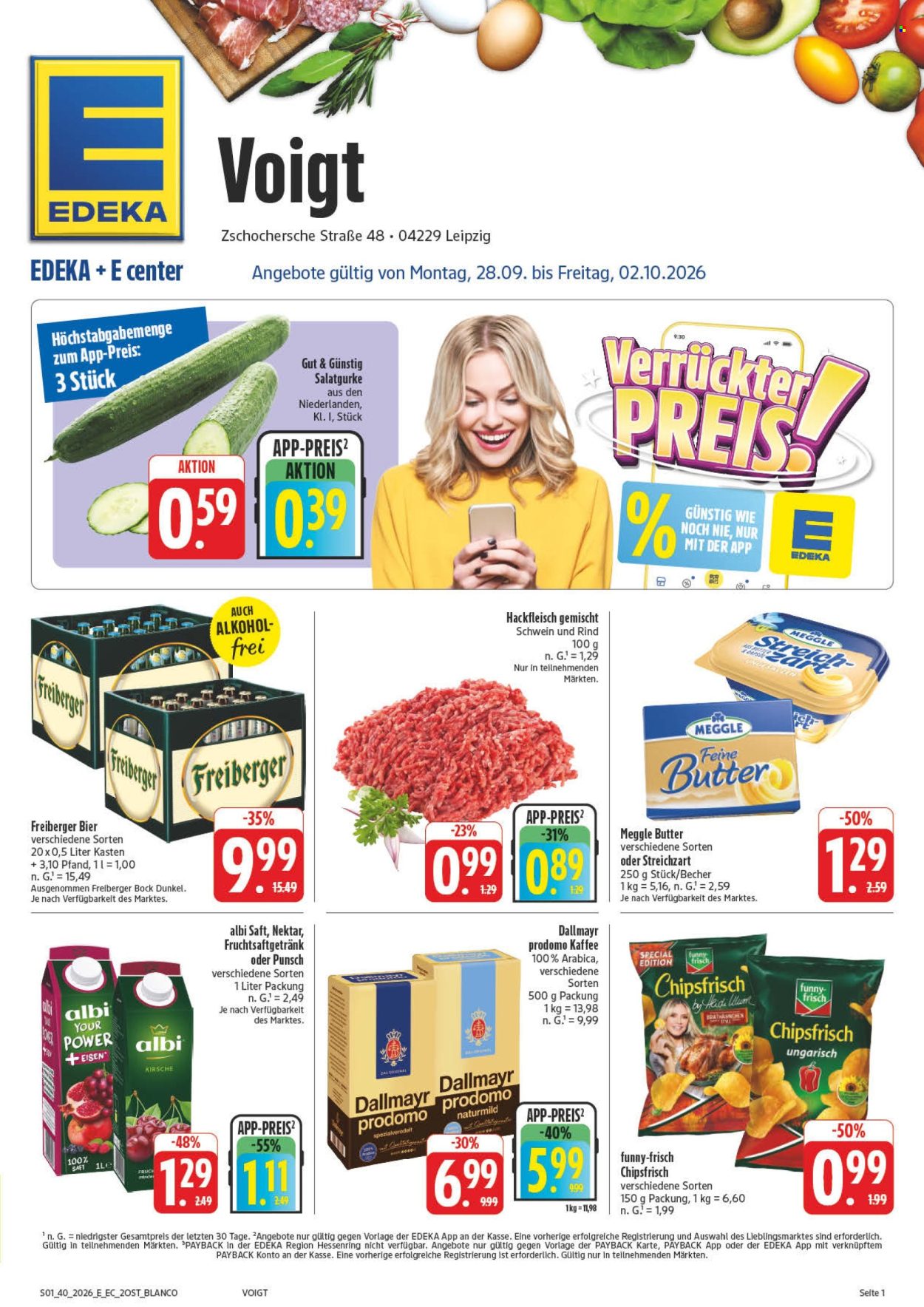 Edeka Prospekte  - 28.9.2026 - 2.10.2026. Seite 1