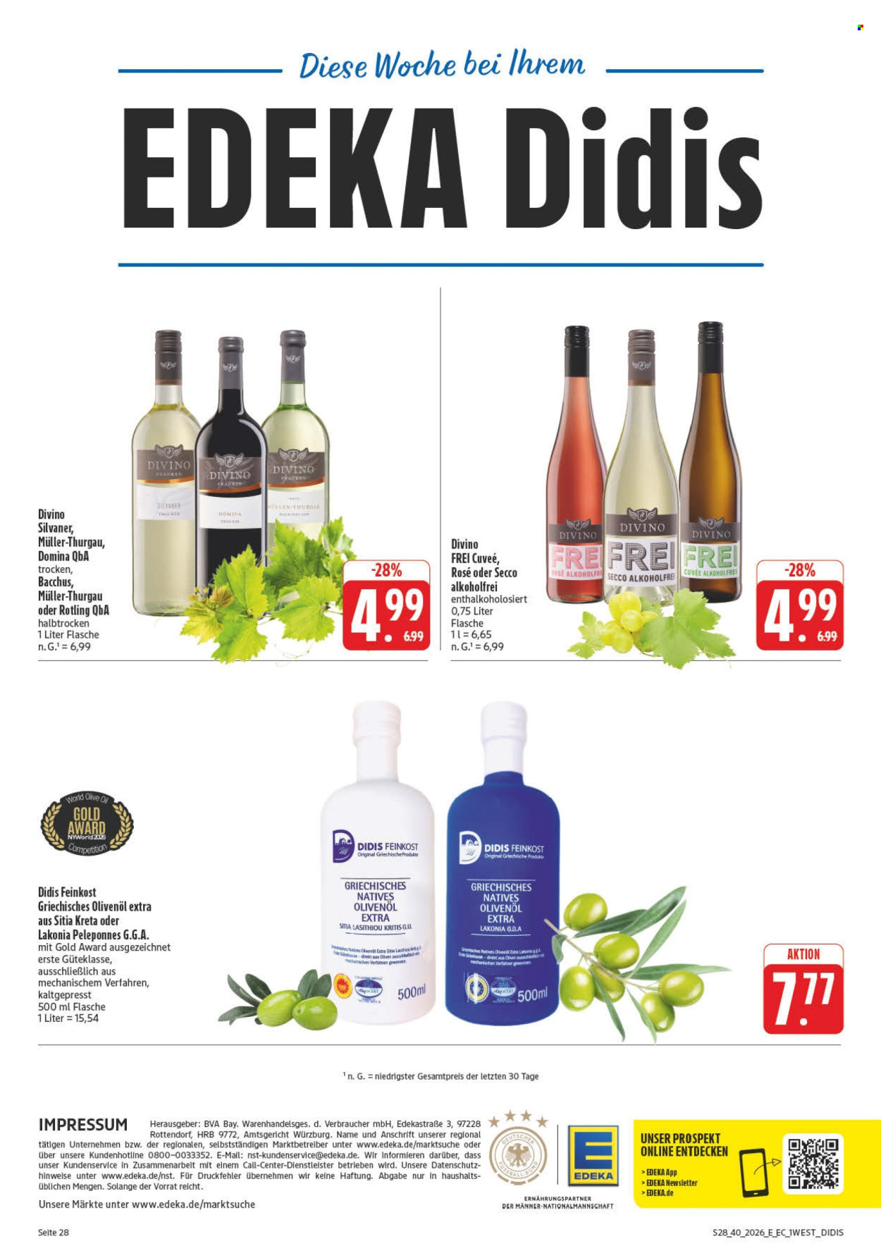 Edeka Prospekte  - 28.9.2026 - 2.10.2026. Seite 2