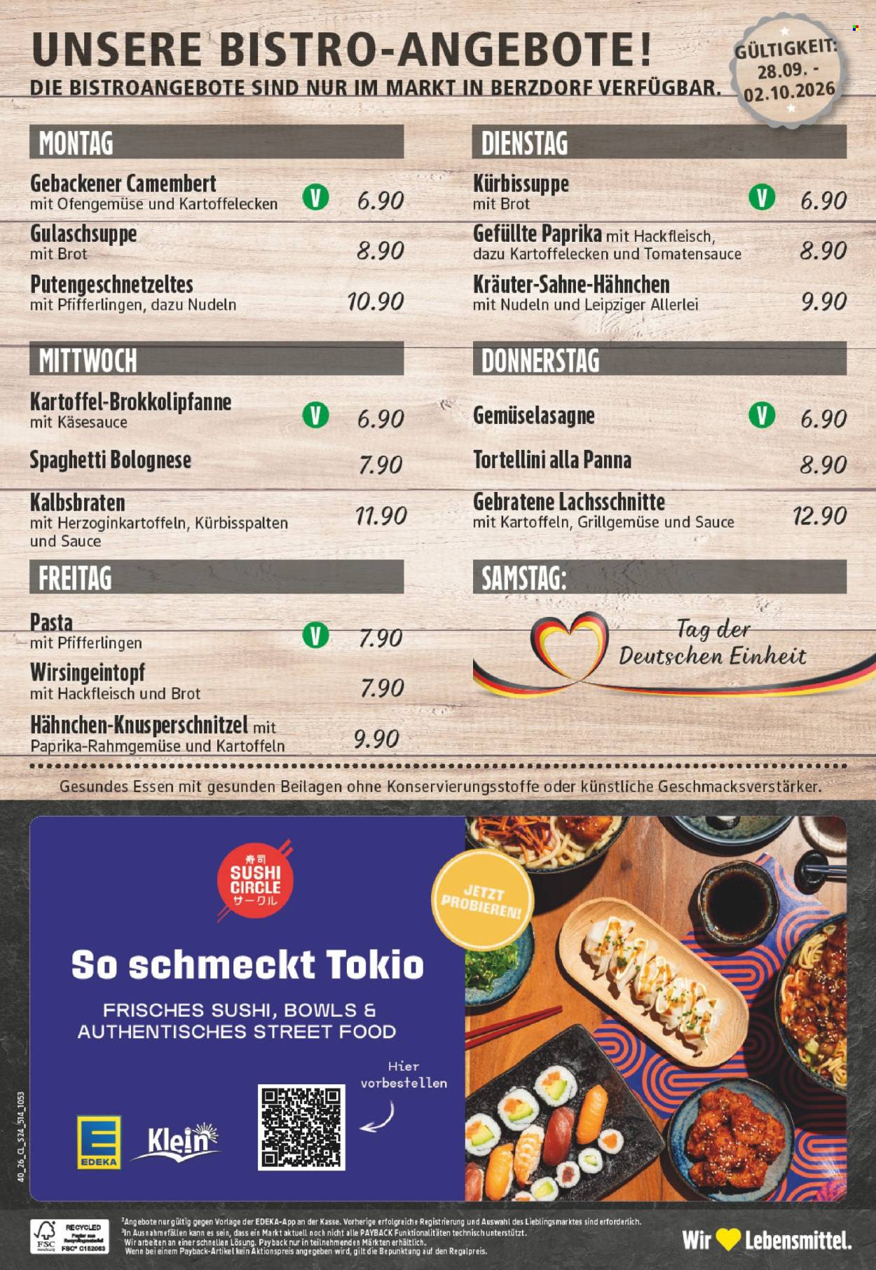 Edeka Prospekte  - 28.9.2026 - 2.10.2026. Seite 26