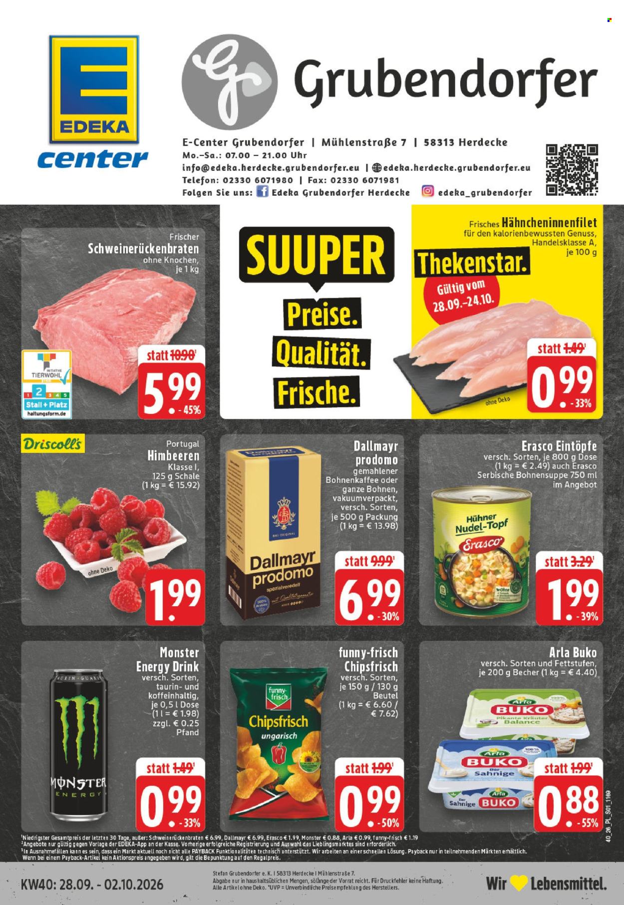 Edeka Prospekte  - 28.9.2026 - 2.10.2026. Seite 1