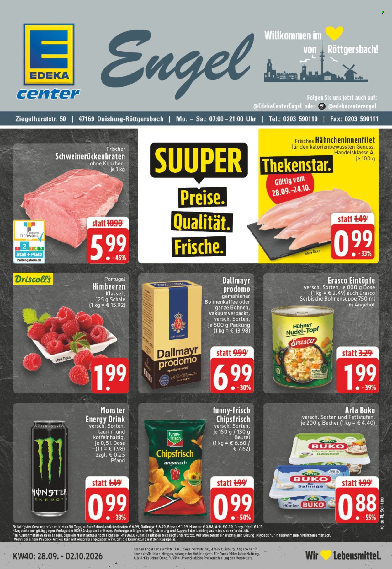 E center Prospekte  - 28.9.2026 - 2.10.2026. Seite 1