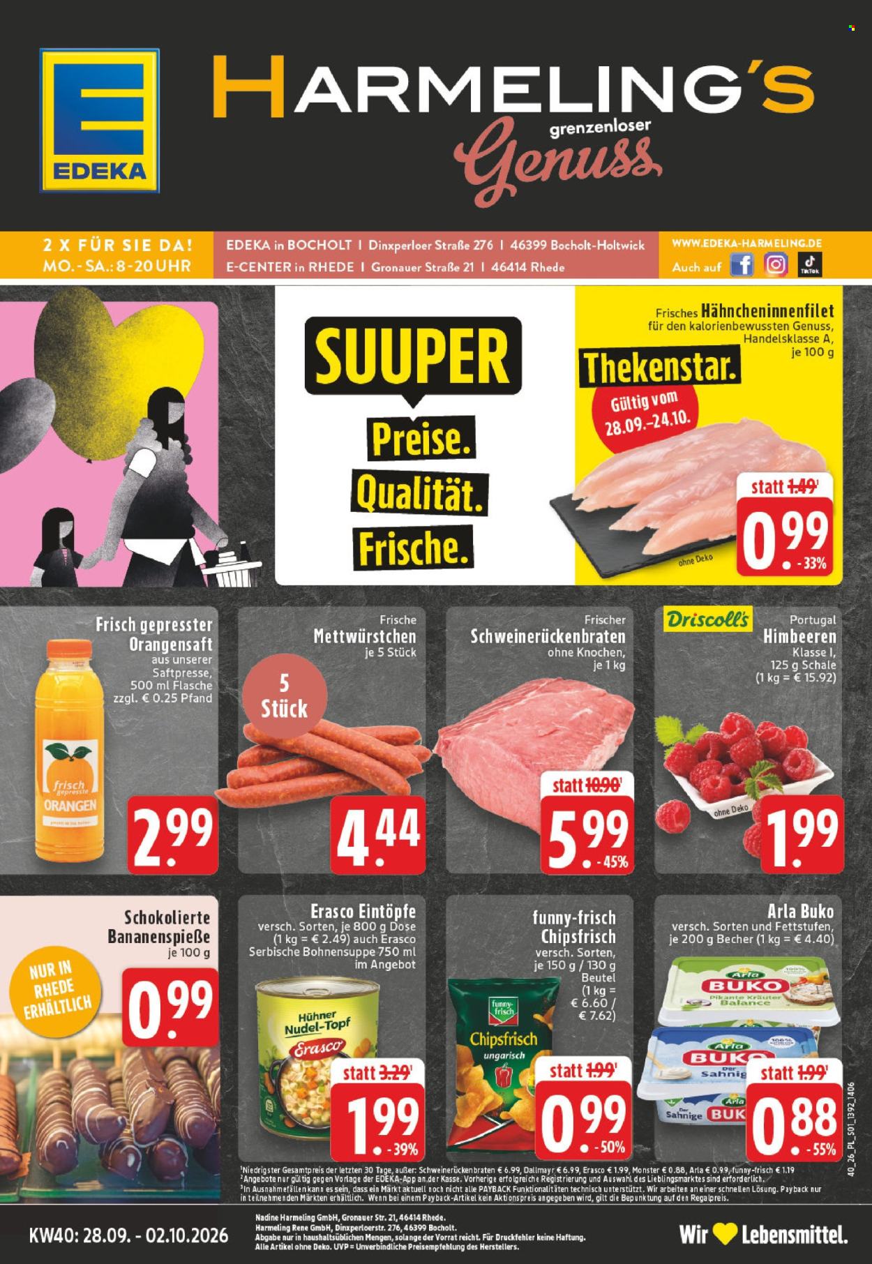 Edeka Prospekte  - 28.9.2026 - 2.10.2026. Seite 1